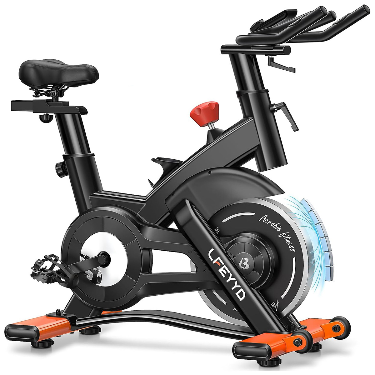 Exercise Bike Magnetic Resistance - Pooboo Egzersiz Bisikleti, 400 lb ağırlığa