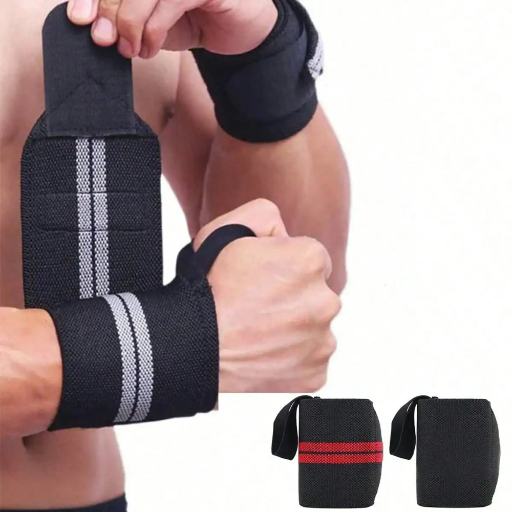 Wrist Wraps Weightlifting Support - 2 adet Esnek Bileklik, Bilek Desteği,